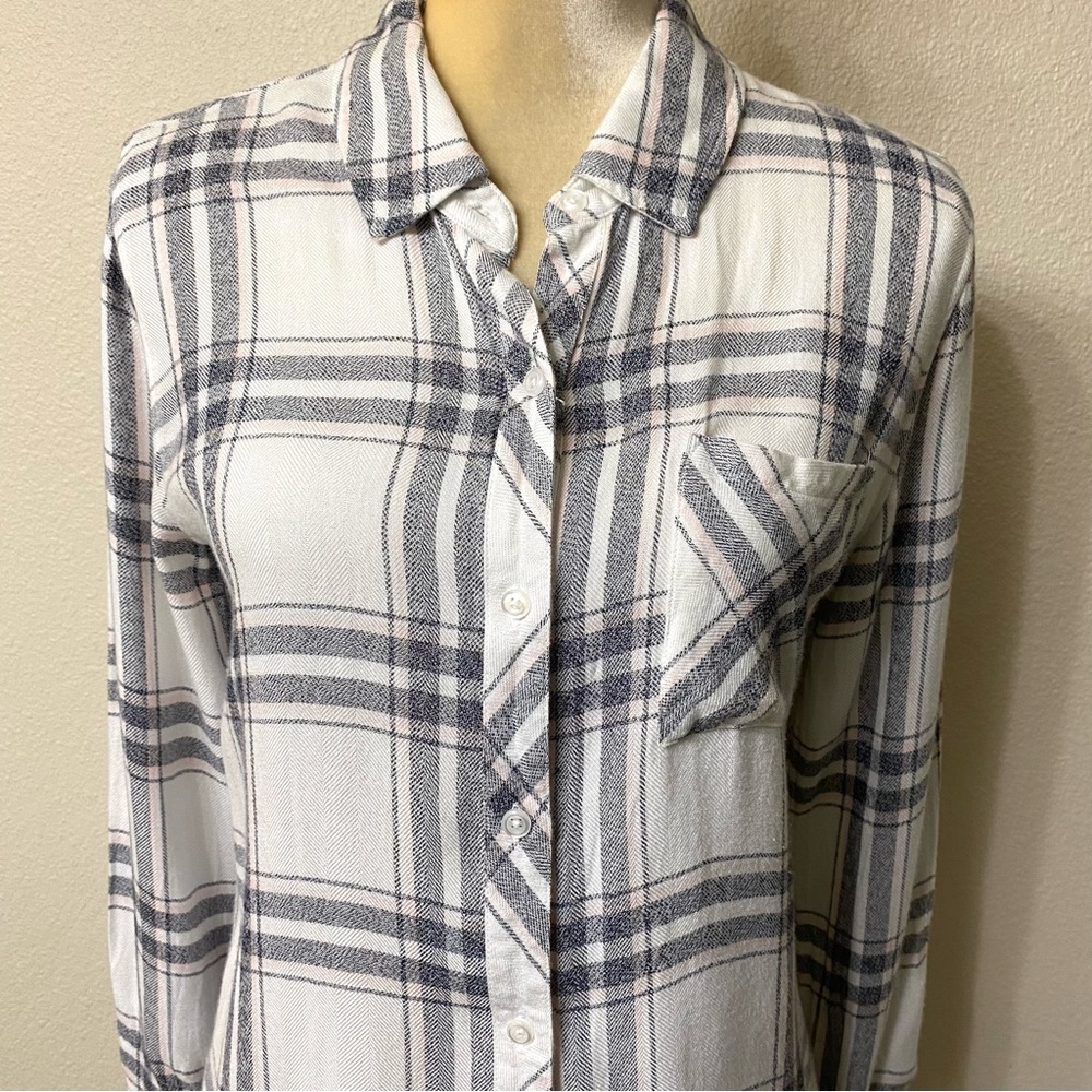 Rails Hunter Plaid Button-Front Shirt - image 4